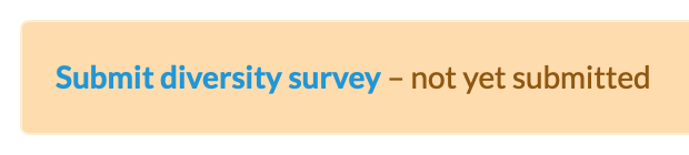 link that opens the demographic survey